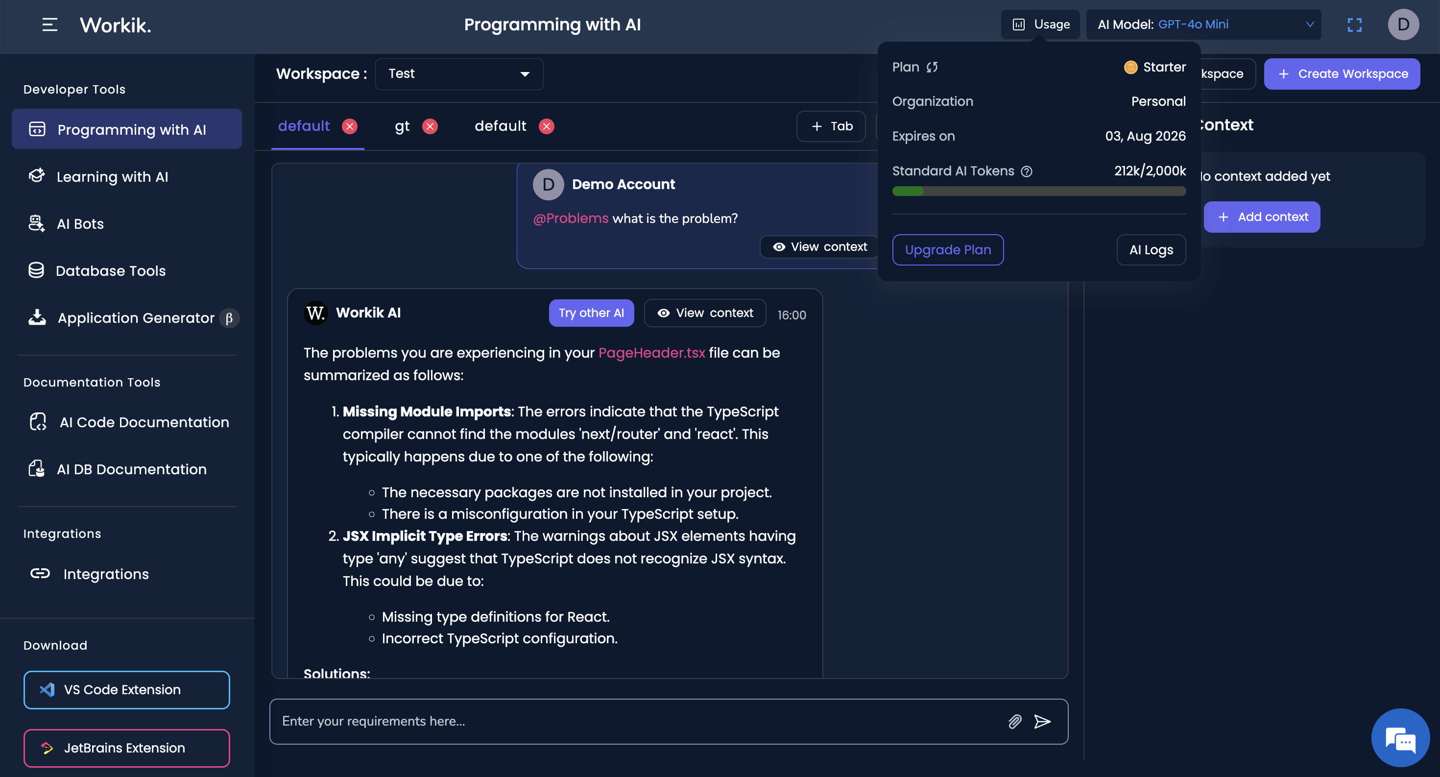 Invite users to Workik